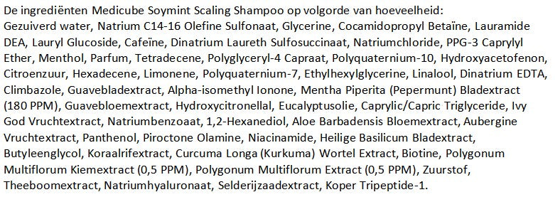Medicube SOYMINT Scaling Shampoo 490 ml