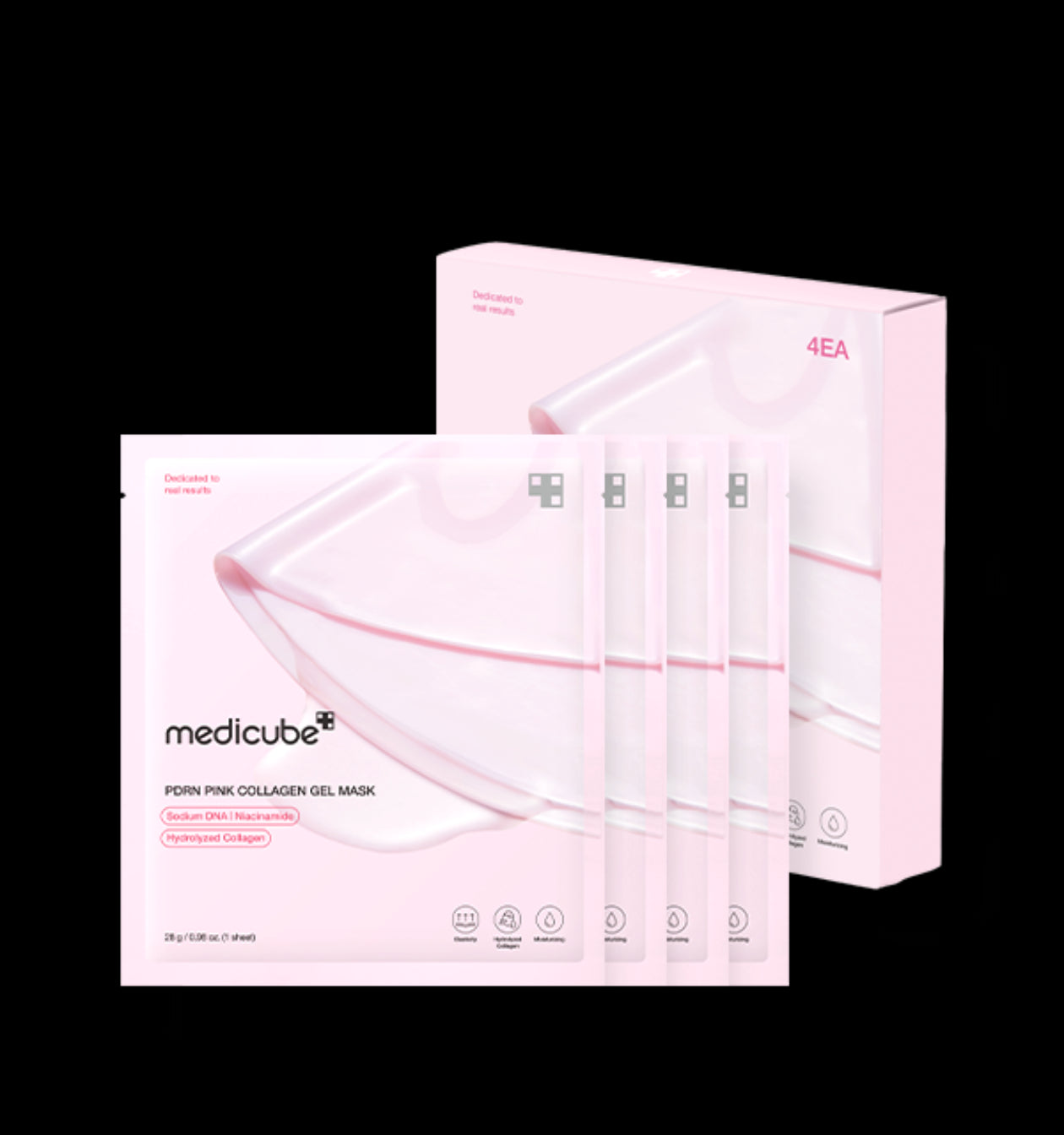 메디큐브 PDRN 핑크 콜라겐 젤 마스크 28g (4ea)