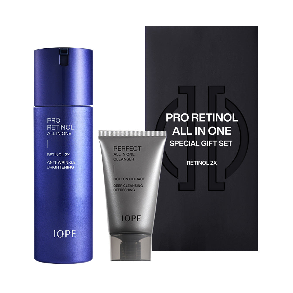 IOPE Men Pro Retinol All In One 120ml + Cleansing Foam