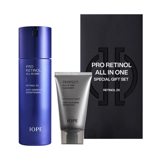 IOPE Men Pro Retinol All In One 120ml + Cleansing Foam