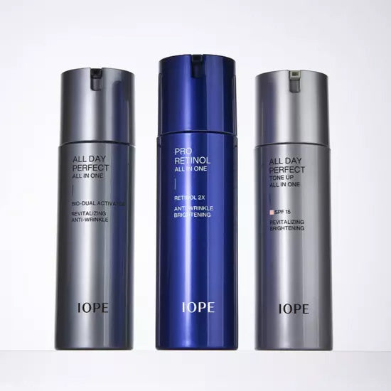 IOPE Men Pro Retinol All In One 120ml + Cleansing Foam