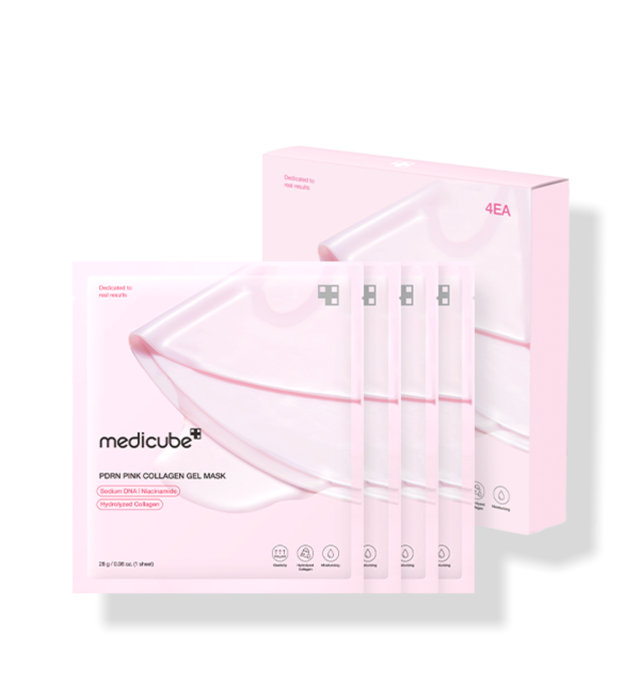 메디큐브 PDRN 핑크 콜라겐 젤 마스크 28g (4ea)
